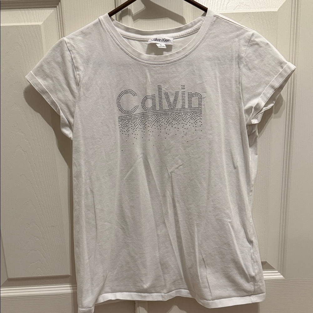 Calvin Klein White Short Sleeve Tee